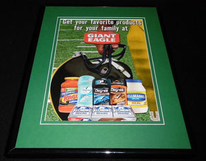 2011 Giant Eagle / Pittsburgh Steelers Framed 11x14 ORIGINAL Advertisement