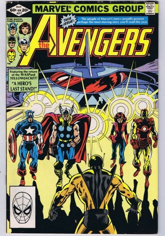 Avengers #217 ORIGINAL Vintage 1982 Marvel Comics Yellowjacket 