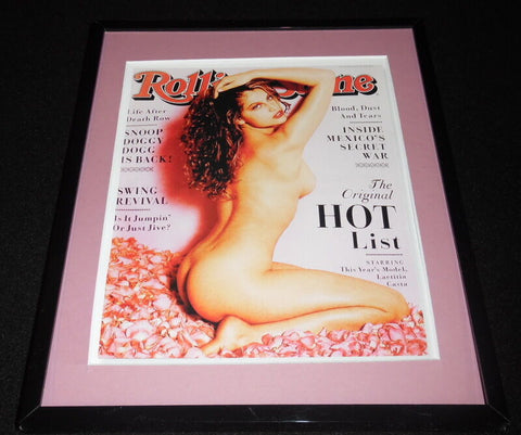 Laetitia Casta Framed August 20 1998 Rolling Stone Cover Display