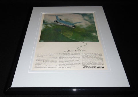 1966 Boeing Jets Framed 11x14 ORIGINAL Vintage Advertisement 