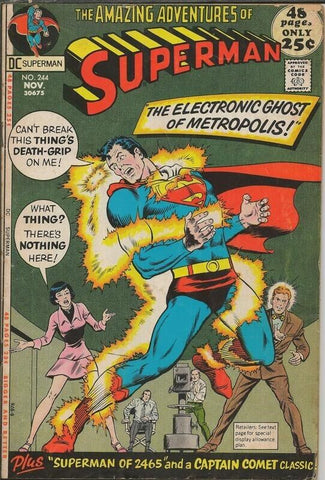 Superman #244 ORIGINAL Vintage 1971 DC Comics 