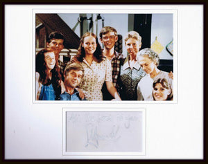 Michael Learned Signed Framed 11x14 Photo Display The Waltons w/ cast