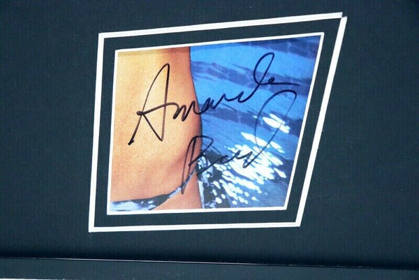 Amanda Beard Signed Framed 16x20 FHM Cover & Photo Set 