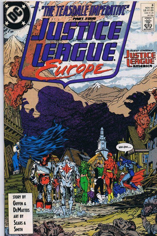 Justice League Europe #8 ORIGINAL Vintage 1989 DC Comics