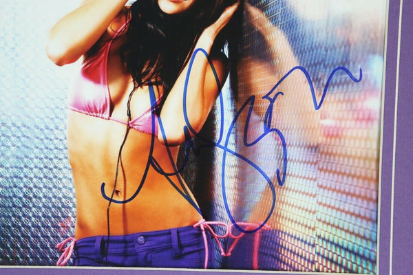 Jessica Szohr Signed Framed 16x20 Bodypaint Photo Set JSA Gossip Girl