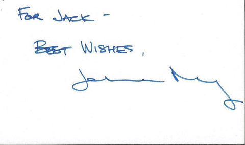 Johanna McCloy Signed 3x5 Index Card Star Trek