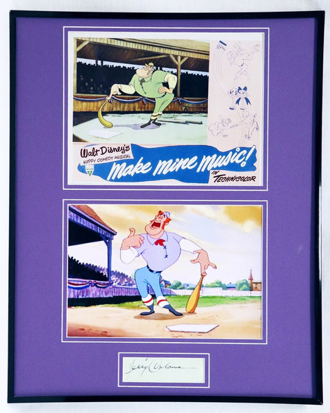 Jerry Colonna Signed Framed Casey at the Bat 16x20 Photo Display 