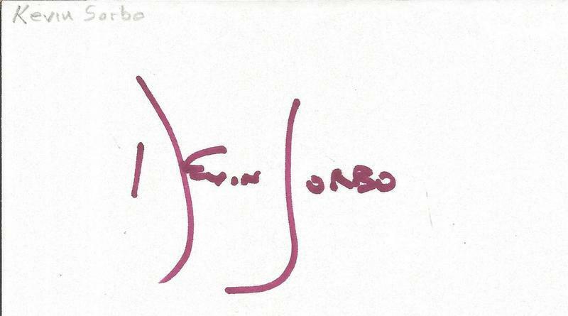 Kevin Sorbo Signed 3x5 Index Card Hercules