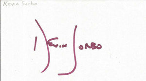 Kevin Sorbo Signed 3x5 Index Card Hercules