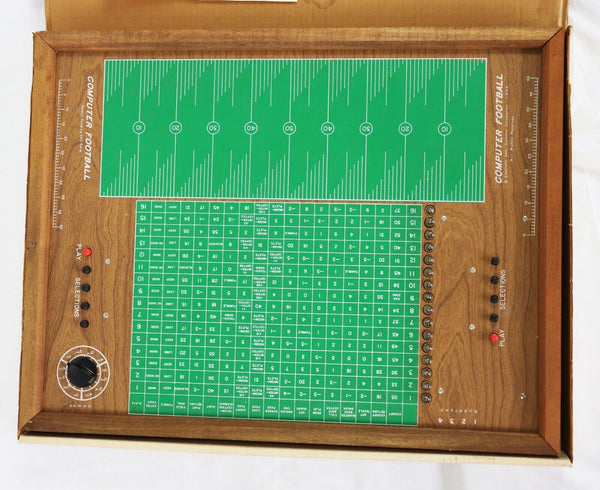 VINTAGE 1972 Electric Data Computer Football Board Game