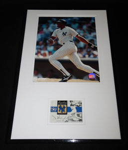 Dave Winfield Framed 11x17 Game Used Bat & Photo Display Yankees