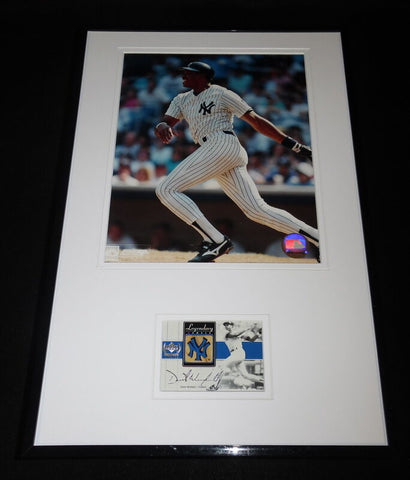 Dave Winfield Framed 11x17 Game Used Bat & Photo Display Yankees