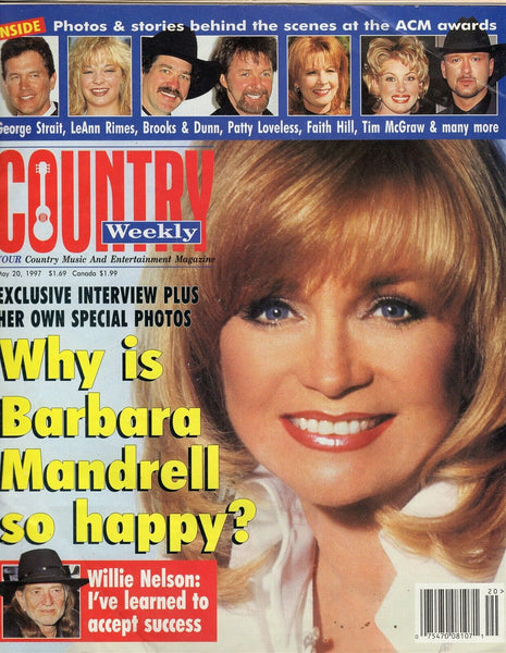 VINTAGE May 20 1997 Country Weekly Magazine Barbara Mandrell Willie Nelson