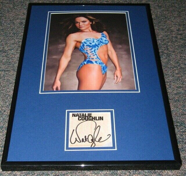 Natalie Coughlin Signed Framed 11x17 Photo Display