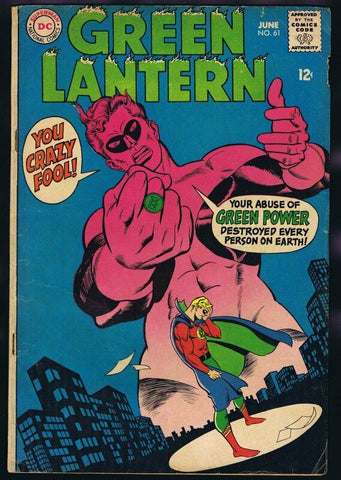 Green Lantern #61 ORIGINAL Vintage 1968 DC Comics   