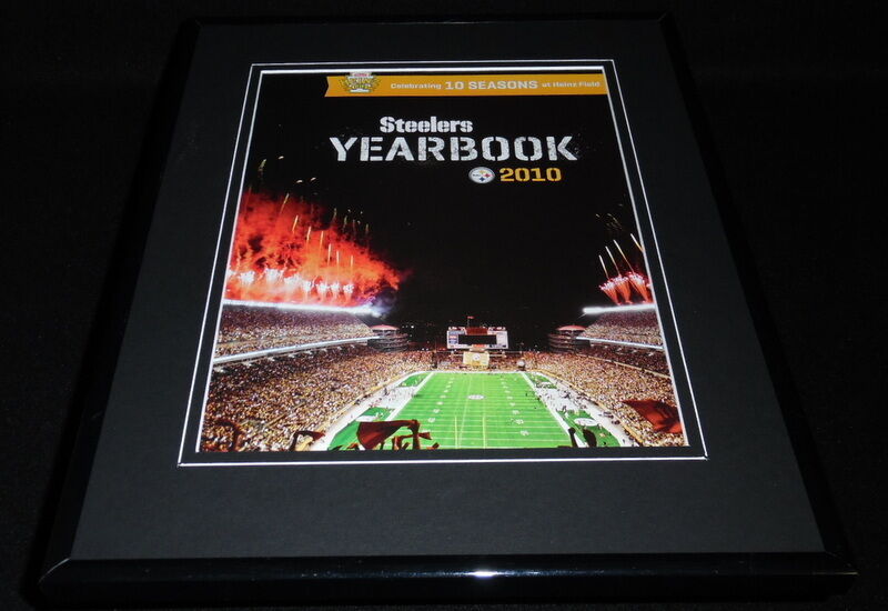 2010 Pittsburgh Steelers Framed 11x14 ORIGINAL Yearbook Cover