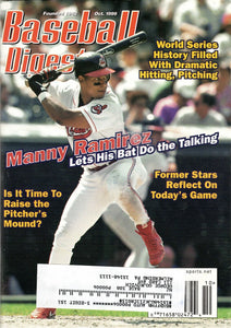 VINTAGE Oct 1999 Baseball Digest Magazine Manny Ramirez