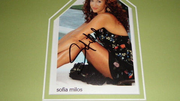 Sofia Milos Signed Framed 12x18 Photo Display CSI Miami The Ladies Man