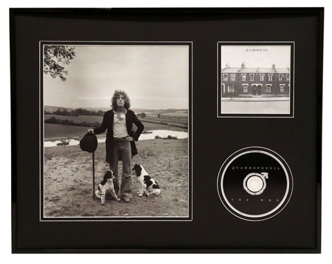 Roger Daltrey 16x20 Framed The Who Quadrophenia CD & Photo Display