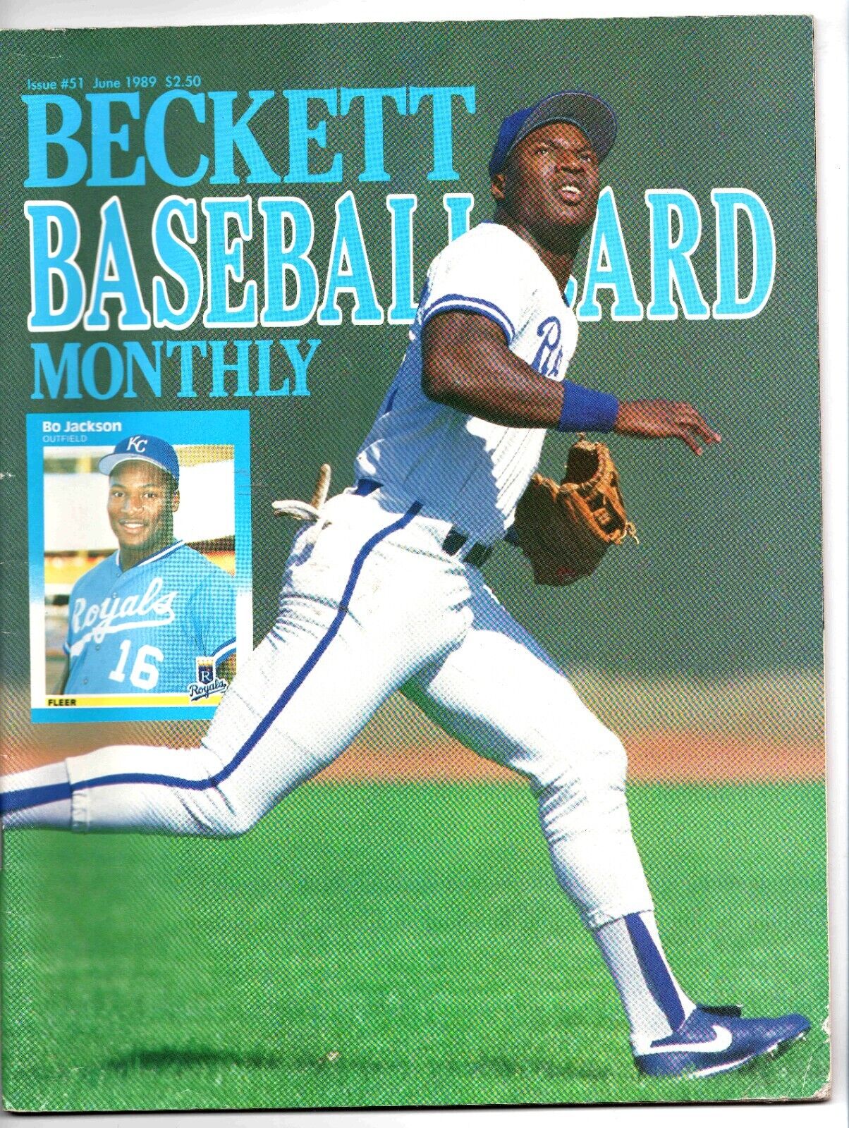 June 1989 Beckett Baseball Magazine #51 Bo Jackson Royals