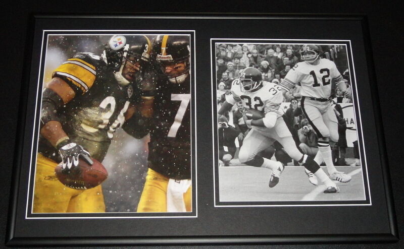 Bettis Roethlisberger Harris & Bradshaw Framed 12x18 Photo Set Steelers