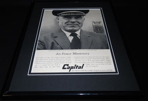 1959 Capital Airlines 11x14 Framed ORIGINAL Advertisement 