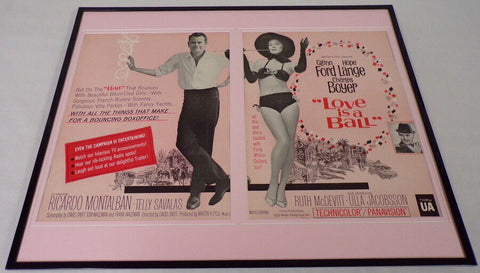 1963 Love is a Bail 16x20 ORIGINAL Framed Industry Advertisement Hope Lange