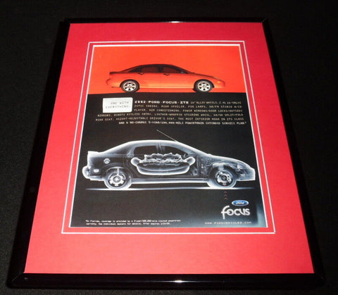 2002 Ford Focus ZTS Framed 11x14 ORIGINAL Vintage Advertisement