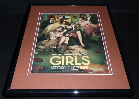 Girls 2014 HBO Framed 11x14 ORIGINAL Vintage Advertisement L Dunham