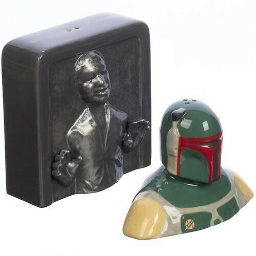 BRAND NEW 2022 Star Wars Empire Strikes Back Sculpted Ceramic Salt + Pepper Set