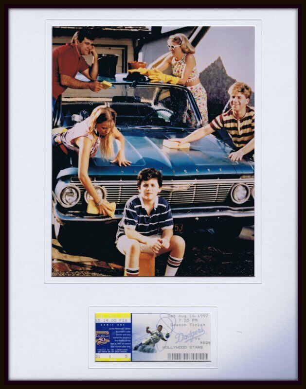 Jason Hervey Signed Framed 11x14 Photo Display JSA Wonder Years w/ cast