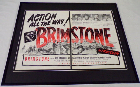 1949 Brimstone 16x20 Framed ORIGINAL Industry Advertisement Rod Cameron