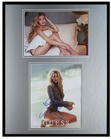 Gigi Hadid Signed Framed 16x20 Bikini Photo Set JSA