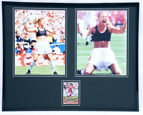 Brandi Chastain Signed Framed 16x20 Photo Display 1999 World Cup Goal USA Soccer