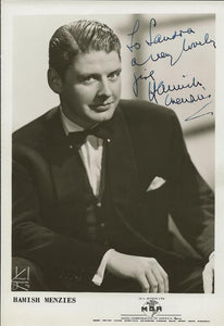 Hamish Menzies Signed Vintage 5x7 Photo JSA