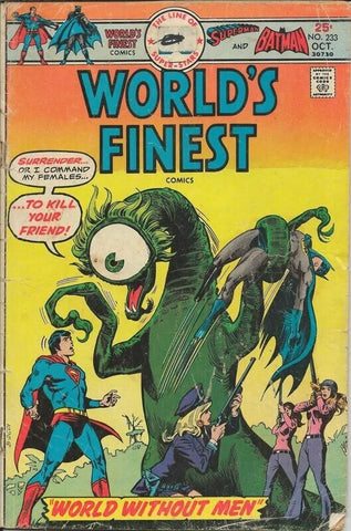 World's Finest #233 ORIGINAL Vintage 1975 DC Comics Superman Batman