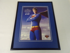 Brandon Routh 2006 Got Milk Superman Framed 11x14 ORIGINAL Advertisement 