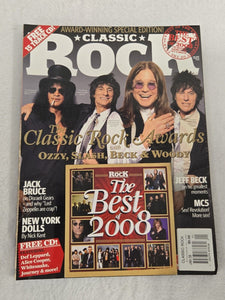 Jan 2009 Classic Rock Magazine Slash Ozzy Osbourne Jeff Beck w/ CD