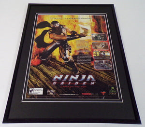 Ninja Gaiden 2004 Xbox Framed 11x14 ORIGINAL Advertisement Tecmo