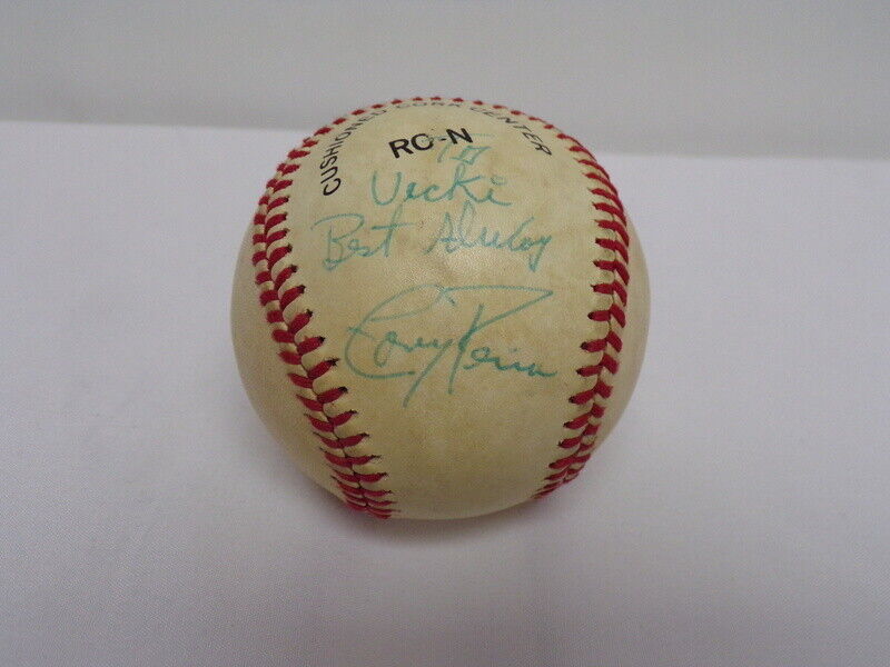 Tony Pena Signed Charles Feeney ONLB Baseball Pirates Cardinals Royals