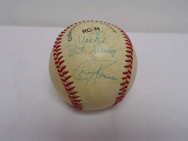 Tony Pena Signed Charles Feeney ONLB Baseball Pirates Cardinals Royals