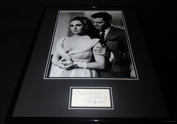 Louis Jourdan Signed Framed 16x20 Photo Display w/ Elizabeth Taylor The VIPs B