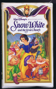 Snow White and the Seven Dwarfs VHS Clamshell Edition DIsney Masterpiecce