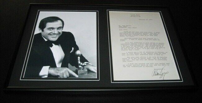 Alan King Signed Framed 1976 Letter & Photo Display 