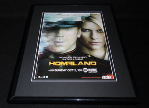 Homeland 2011 Framed 11x14 ORIGINAL Advertisement Claire Danes Showtime