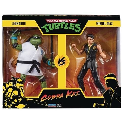 NEW SEALED 2022 TMNT Cobra Kai Leonardo vs Miguel Diaz Action Figure 2-Pack