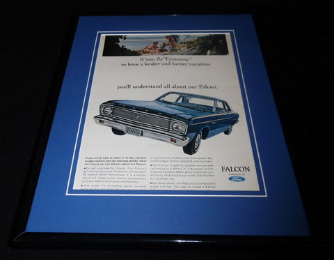 1966 Ford Falcon Framed 11x14 ORIGINAL Vintage Advertisement 