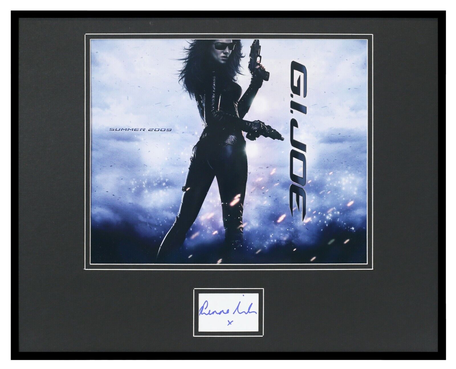 Sienna Miller Signed Framed 16x20 GI Joe Baroness Photo Display