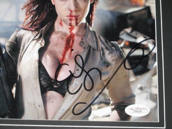 Erin Cummings Signed Framed 11x14 Photo Display JSA Bitch Slap