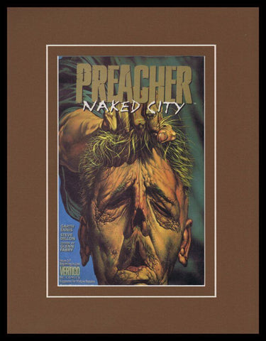 Preacher Naked City 1995 DC Comics Framed 11x14 ORIGINAL Vintage Advertisement